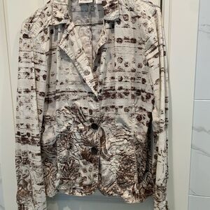 CHICOS jacket/ shirt.